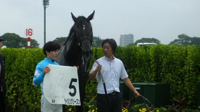 ライジングリーズン口取り、鞍上は丸田恭介騎手