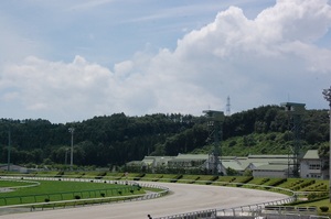 この日も暑い盛岡競馬場