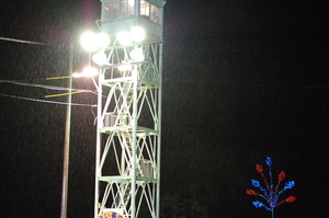 前日夜は激しい雨