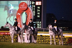 現役騎手たちも誘導馬に