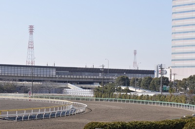 船橋競馬場は快晴