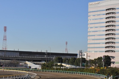 船橋競馬場は快晴