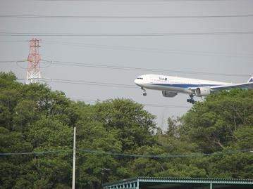 飛行機が・・・